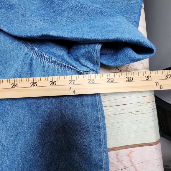 Mickey Unlimited Womens Disney Denim Shirt, Size 26W/28W - Picture 9 of 10